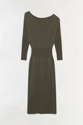 Janese Off Shoulder Knit Midi Dress