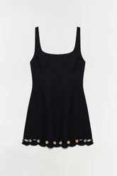 Lindley Studded Linen Midi Dress