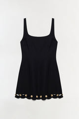 Lindley Studded Linen Midi Dress