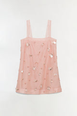 Sumi Embellished Organza Mini Dress