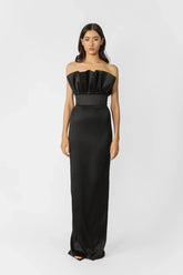 Noah Strapless Satin Gown