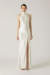 Penelope Backless Satin Gown