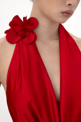 Delphine Satin Gown