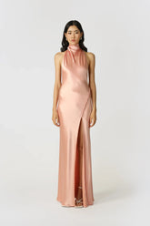 Penelope Backless Satin Gown
