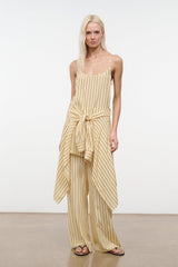 Irena Silk Dress | Monday Stripe