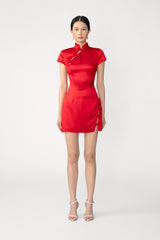 Tina Satin Mini Dress