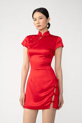 Tina Satin Mini Dress