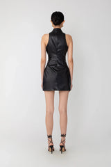 Sharon Faux Leather Mini Dress