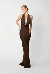 Pearl Charmeuse Satin Gown