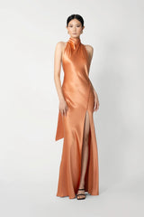 Penelope Backless Satin Gown