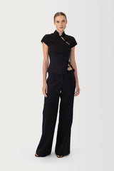 Iris Crepe Top