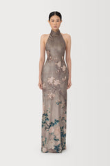 Gillian Satin Maxi Dress