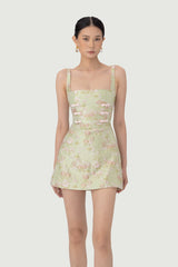 Antonia Brocade Mini Dress