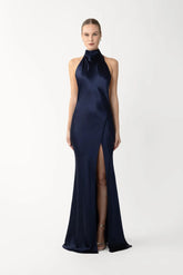 Penelope Backless Satin Gown