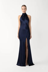 Penelope Backless Satin Gown