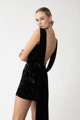 Winter Velvet Mini Dress