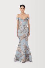 Natalya Brocade Gown