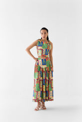 Johari Crop Top And Gathered Skirt