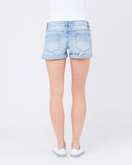 Denim Shorty Shorts Light Wash