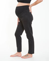 Hunter Over Bump Crop Jean Black