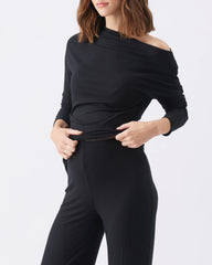 Cindy Rib Pant Black