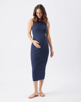Noa Rib Knit Nursing Dress Indigo / Navy