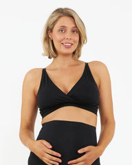 Seamless Nursing Bralette Black