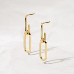 Paperclip Chain Earrings