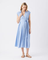 Abby Stripe Shirt Dress Blue / White