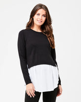 Pia Nursing Knit Black