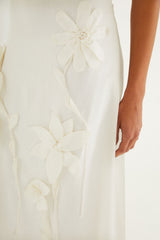 Off-White 3d Flowers Midi Dress