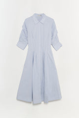 Jazz Cotton Pintuck Midi Dress