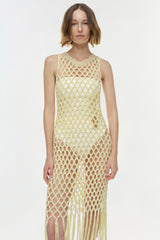 Jensen Macrame Midi Dress