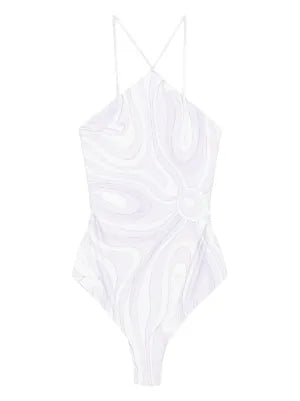 PUCCI halter neck one-piece swimsuit