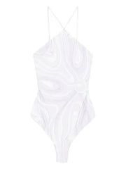 PUCCI halter neck one-piece swimsuit