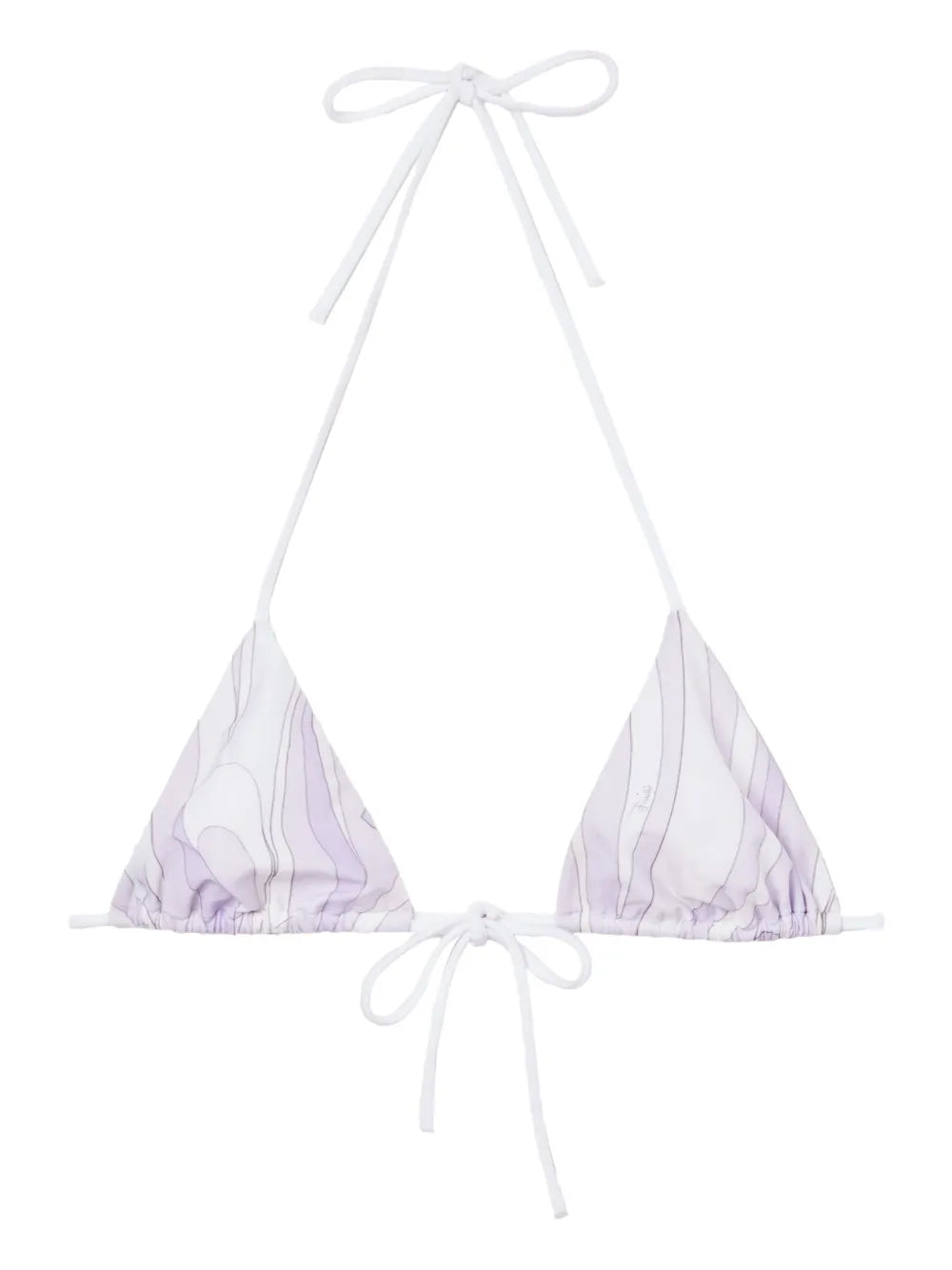 PUCCI Marmo Printed Triangle Bikini Top