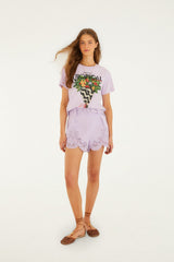 Lilac Tropical Bouquet  T-Shirt