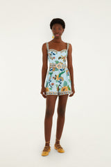 Light Blue Floral Delhi Romper