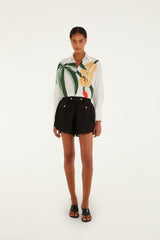 Graphic Banana Tree  Applique Shirt