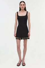 Lindley Studded Linen Midi Dress