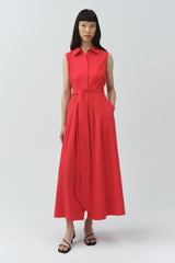 Genny Sleeveless Cotton Dress