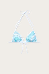 Marmo Print Bikini Top