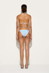 Marmo Print Bikini Top