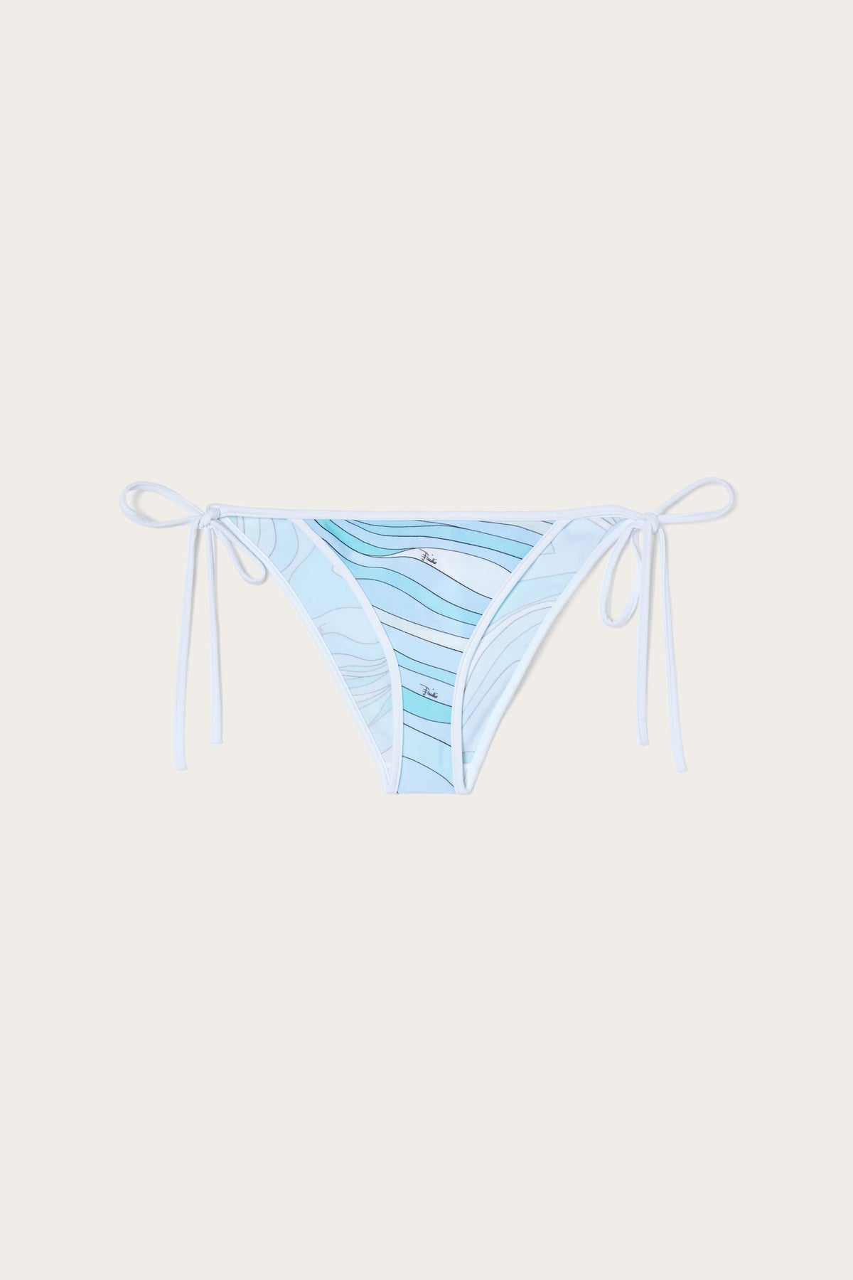 Marmo Print Tie Bikini Briefs
