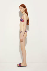 Labirinto Print Triangle Bikini Top