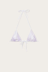 Marmo Print Triangle Bikini Top