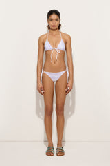 Marmo Print Triangle Bikini Top