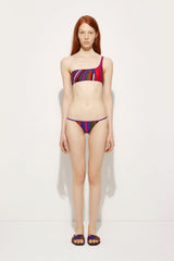 Iride Print One shoulder Bikini Top