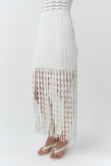 Brionne Scalloped Knit Midi Dress