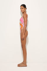 Orchidee Print One-Piece Swimsuit